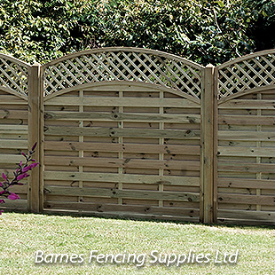 Arched Lattice Top Fence Panels 